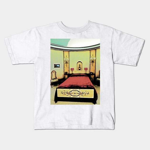 The Art Deco Bedroom Kids T-Shirt by PictureNZ